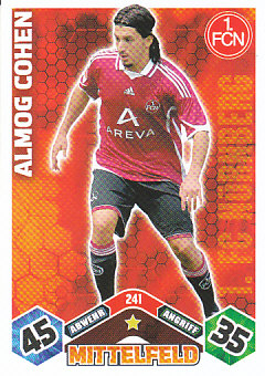 Almog Cohen 1. FC Nurnberg 2010/11 Topps MA Bundesliga #241